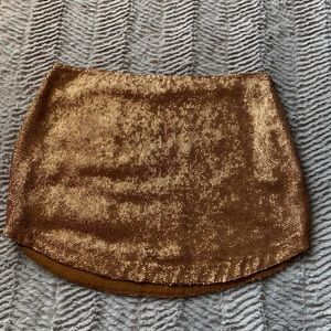 Bronze Glitzy Sequin Skirt